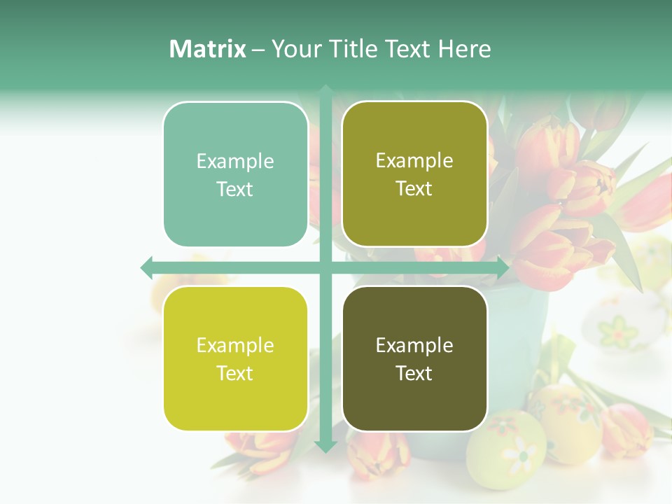 Easter Eggs Nature Leaf PowerPoint Template