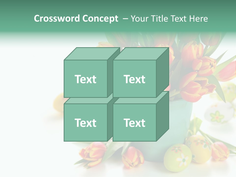 Easter Eggs Nature Leaf PowerPoint Template