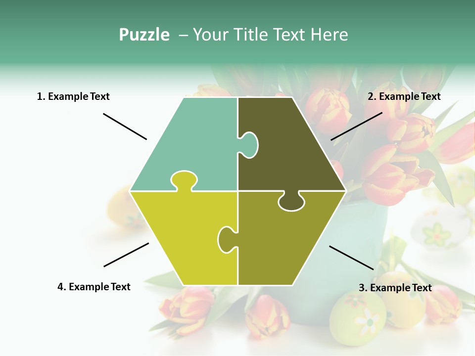 Easter Eggs Nature Leaf PowerPoint Template