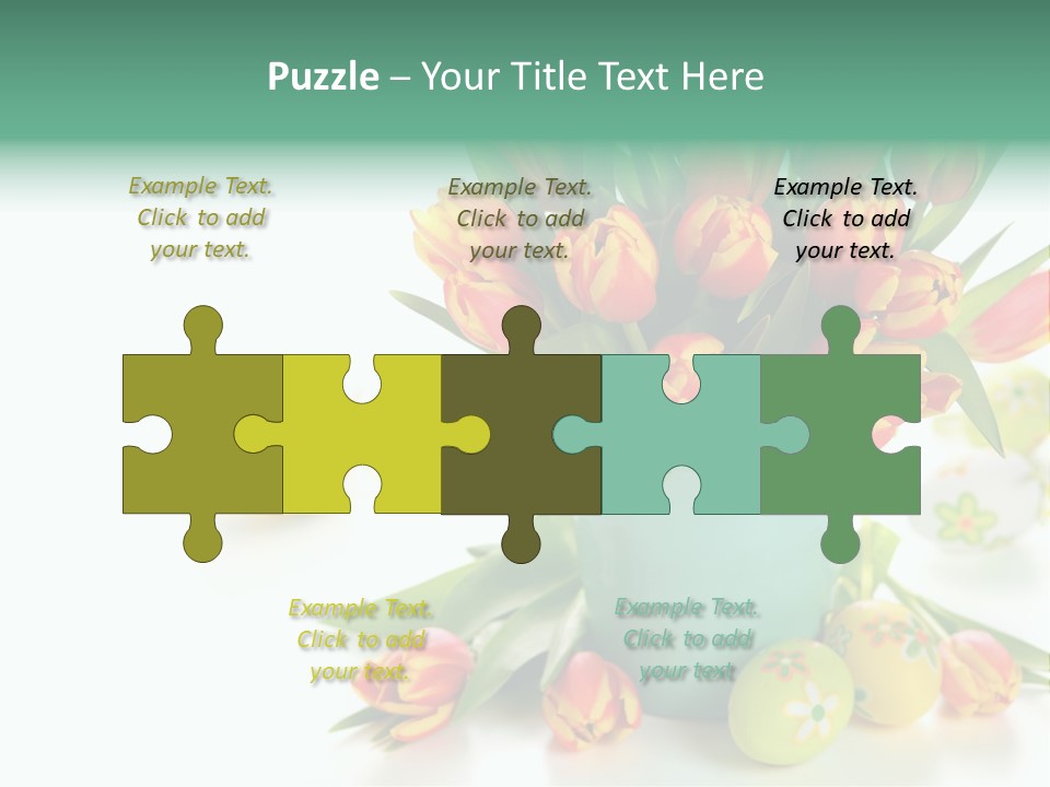 Easter Eggs Nature Leaf PowerPoint Template