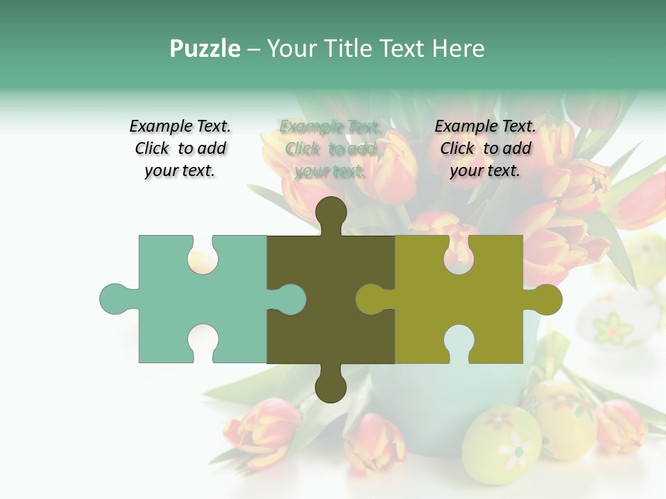 Easter Eggs Nature Leaf PowerPoint Template