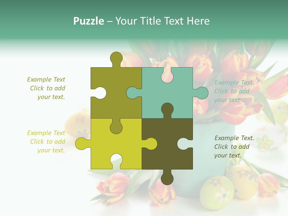 Easter Eggs Nature Leaf PowerPoint Template