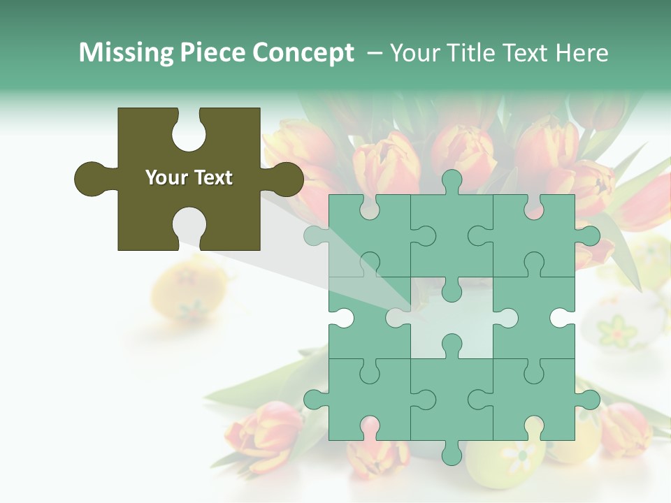 Easter Eggs Nature Leaf PowerPoint Template