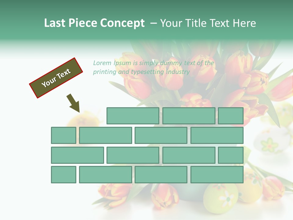 Easter Eggs Nature Leaf PowerPoint Template