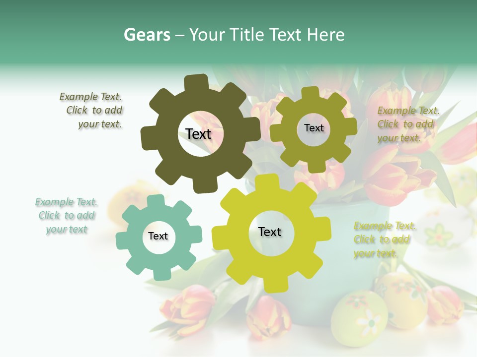 Easter Eggs Nature Leaf PowerPoint Template