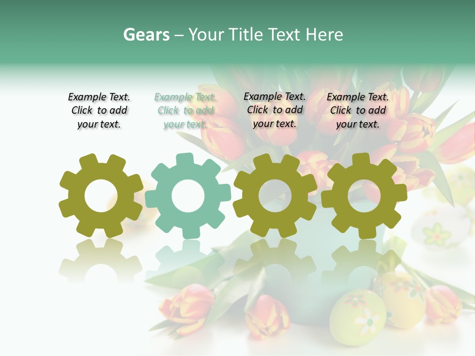 Easter Eggs Nature Leaf PowerPoint Template