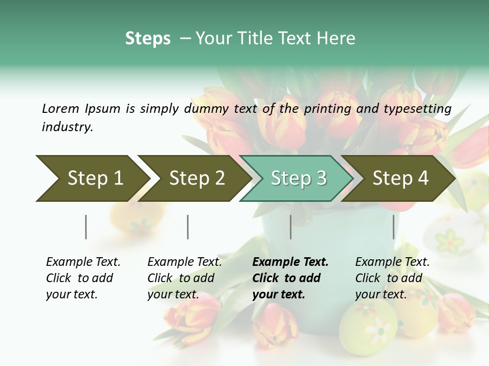 Easter Eggs Nature Leaf PowerPoint Template