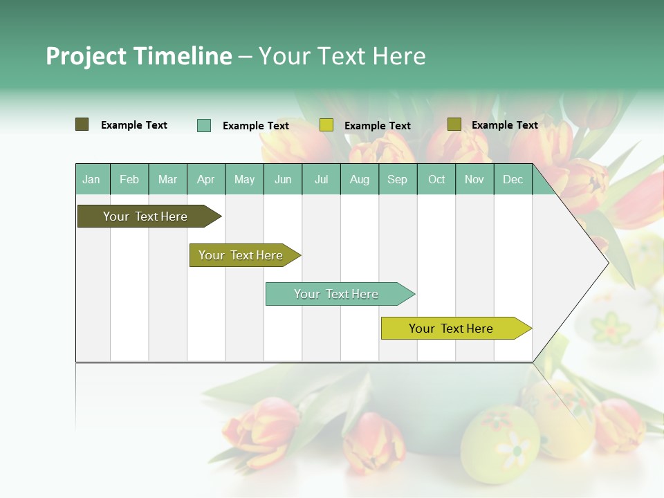 Easter Eggs Nature Leaf PowerPoint Template