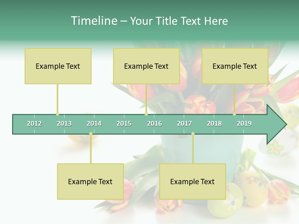 Easter Eggs Nature Leaf PowerPoint Template