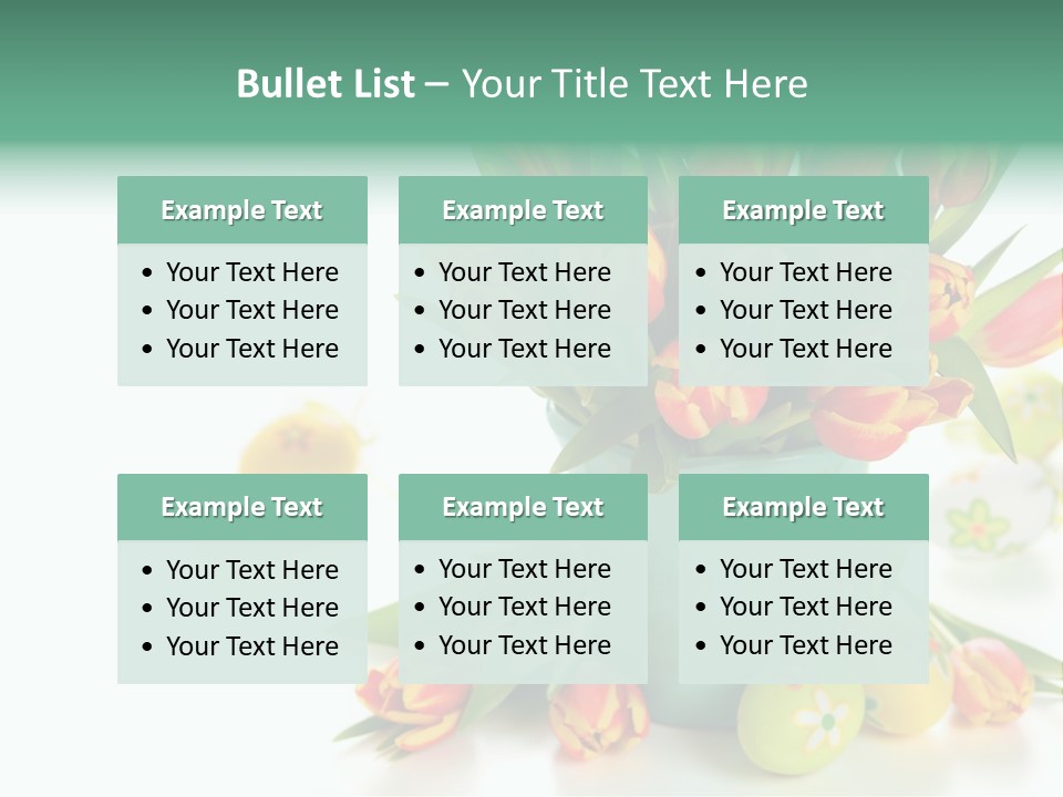 Easter Eggs Nature Leaf PowerPoint Template