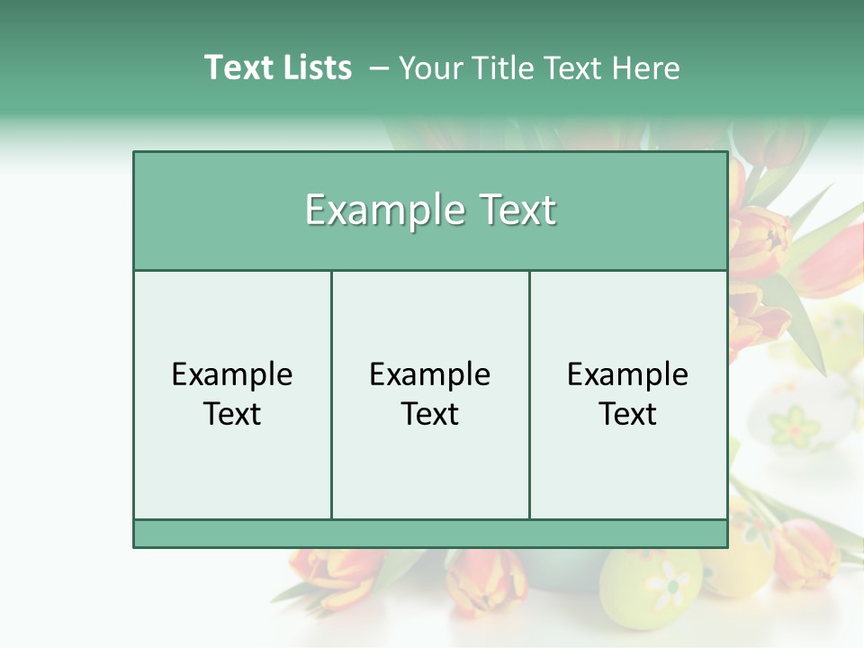 Easter Eggs Nature Leaf PowerPoint Template