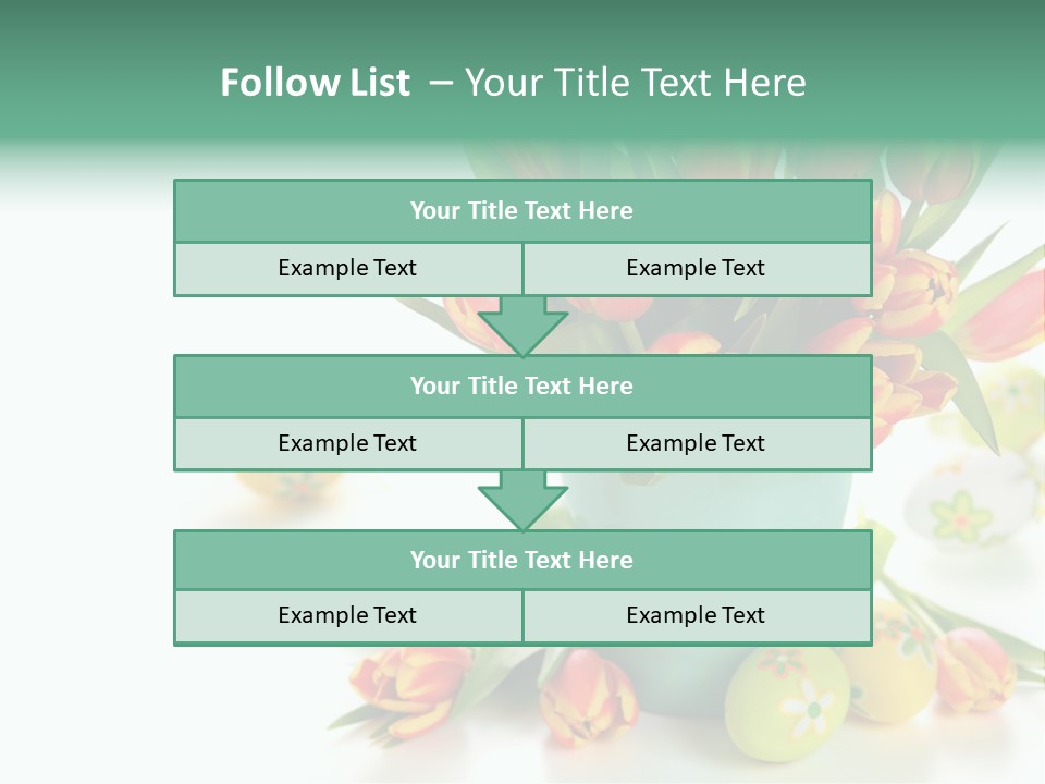 Easter Eggs Nature Leaf PowerPoint Template