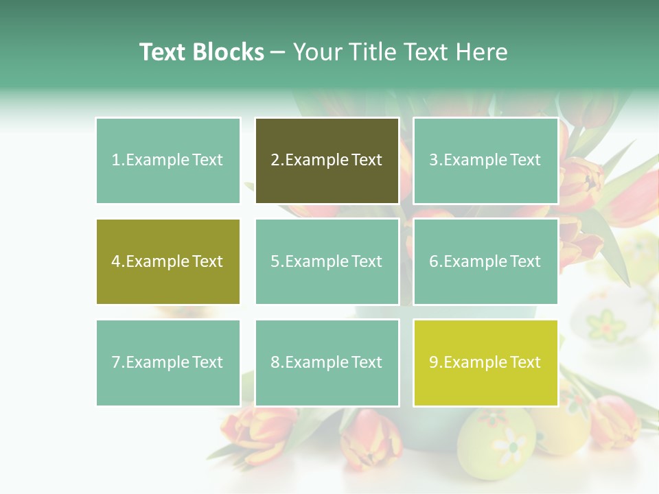 Easter Eggs Nature Leaf PowerPoint Template