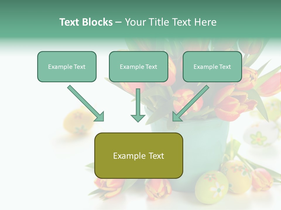 Easter Eggs Nature Leaf PowerPoint Template