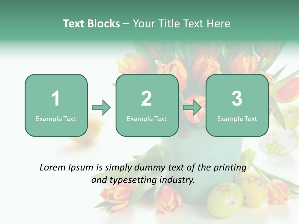 Easter Eggs Nature Leaf PowerPoint Template