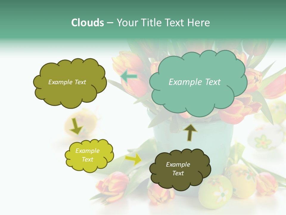 Easter Eggs Nature Leaf PowerPoint Template