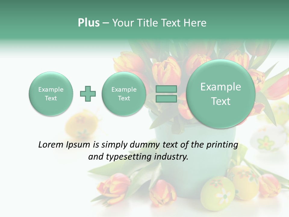 Easter Eggs Nature Leaf PowerPoint Template