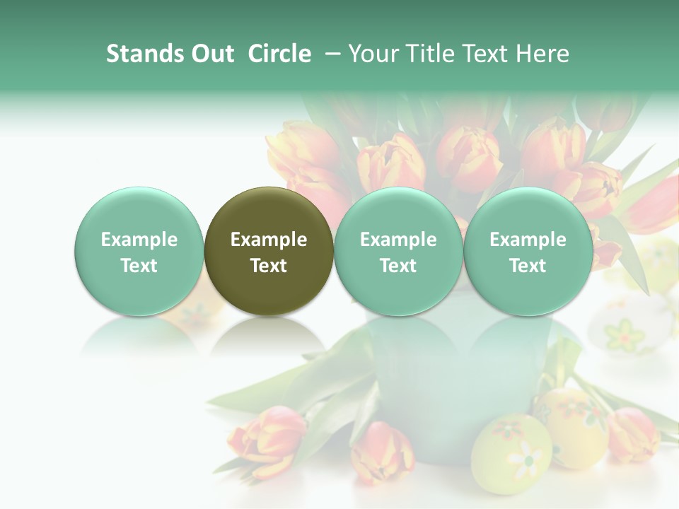 Easter Eggs Nature Leaf PowerPoint Template