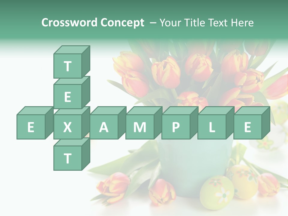 Easter Eggs Nature Leaf PowerPoint Template