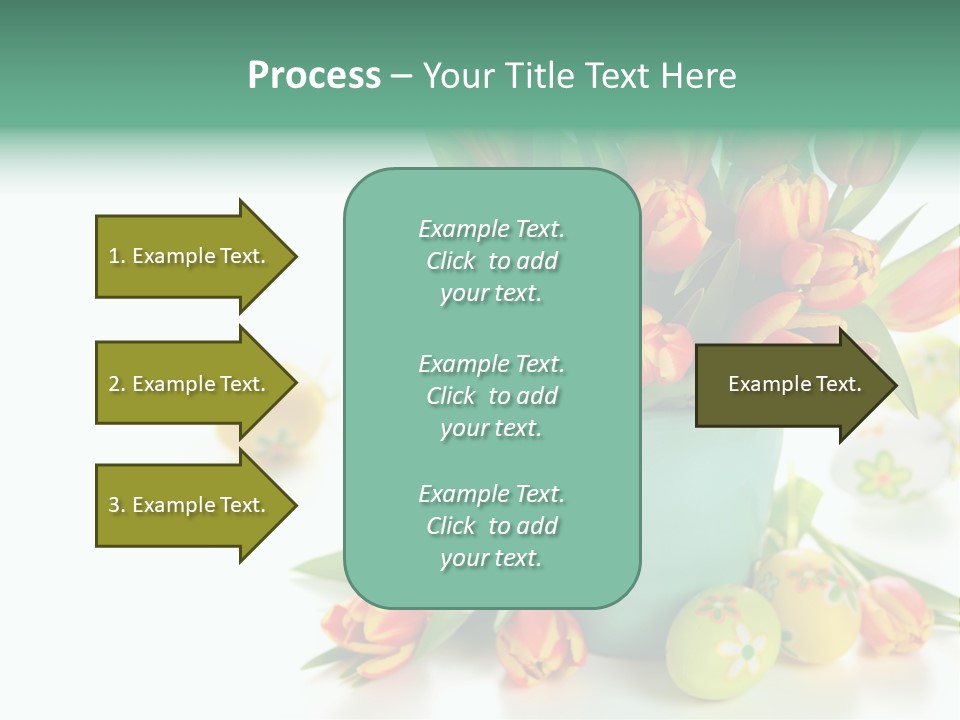 Easter Eggs Nature Leaf PowerPoint Template