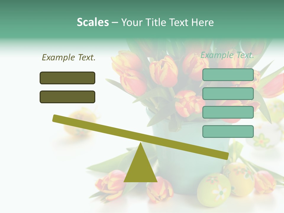 Easter Eggs Nature Leaf PowerPoint Template