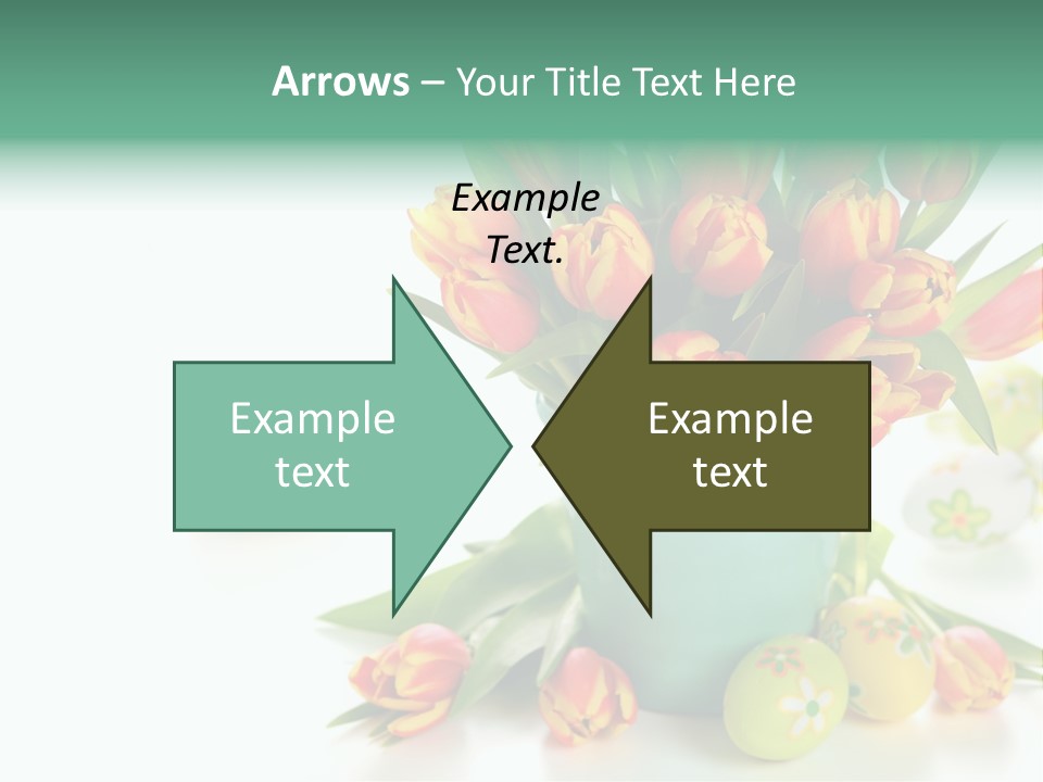 Easter Eggs Nature Leaf PowerPoint Template