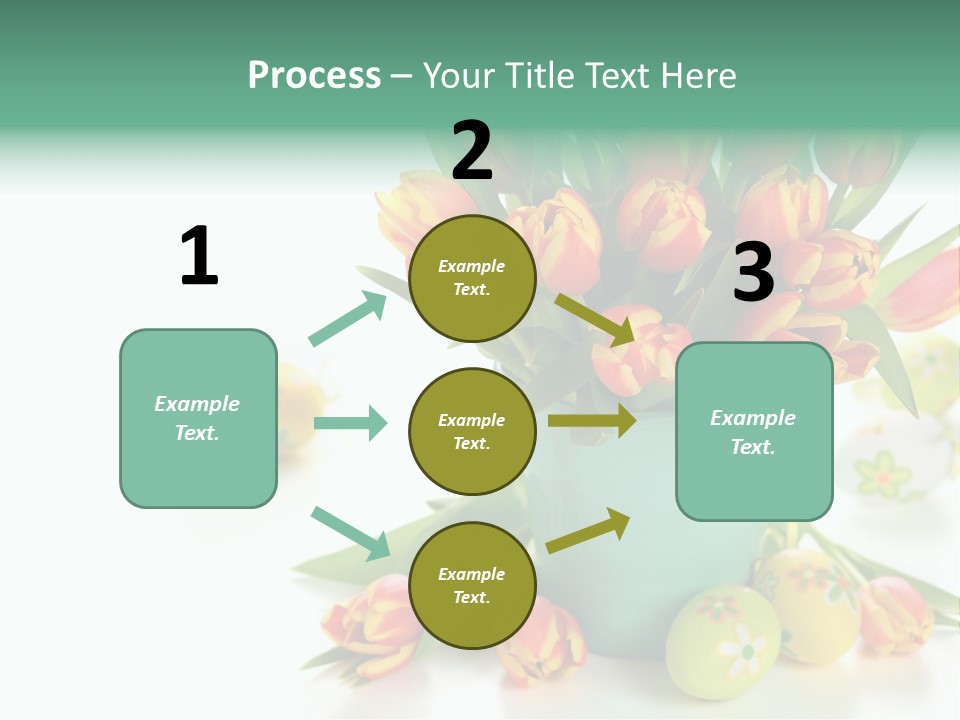 Easter Eggs Nature Leaf PowerPoint Template
