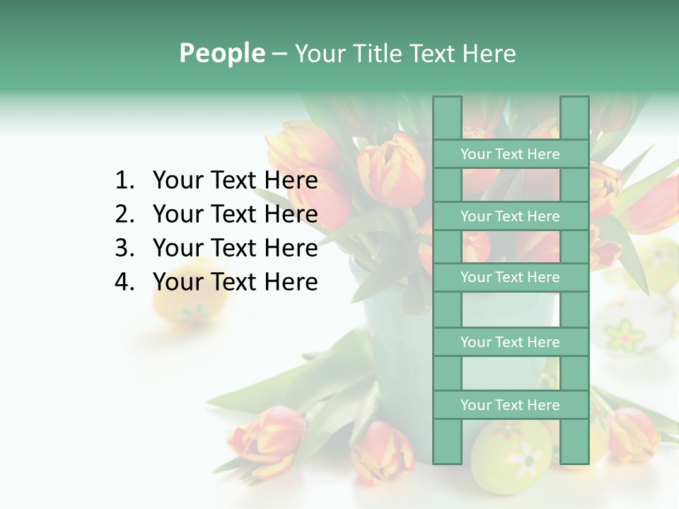 Easter Eggs Nature Leaf PowerPoint Template