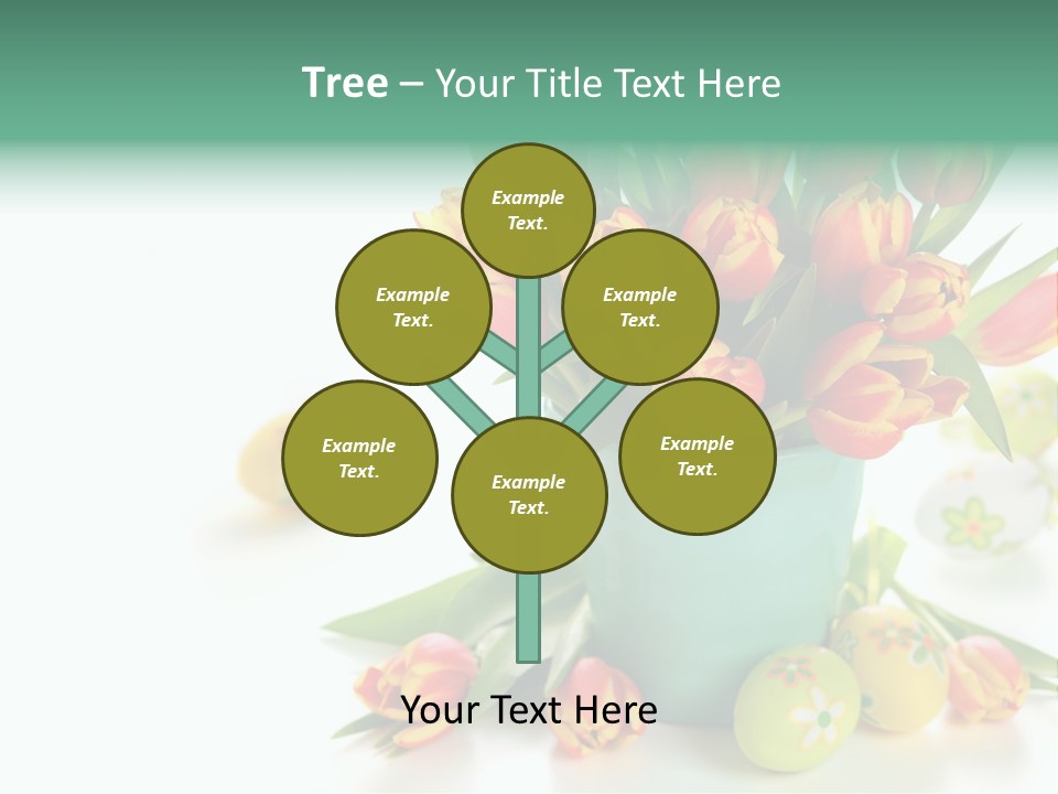 Easter Eggs Nature Leaf PowerPoint Template