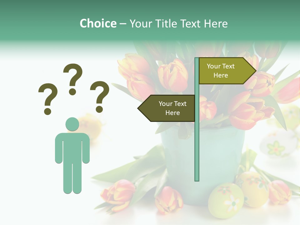 Easter Eggs Nature Leaf PowerPoint Template