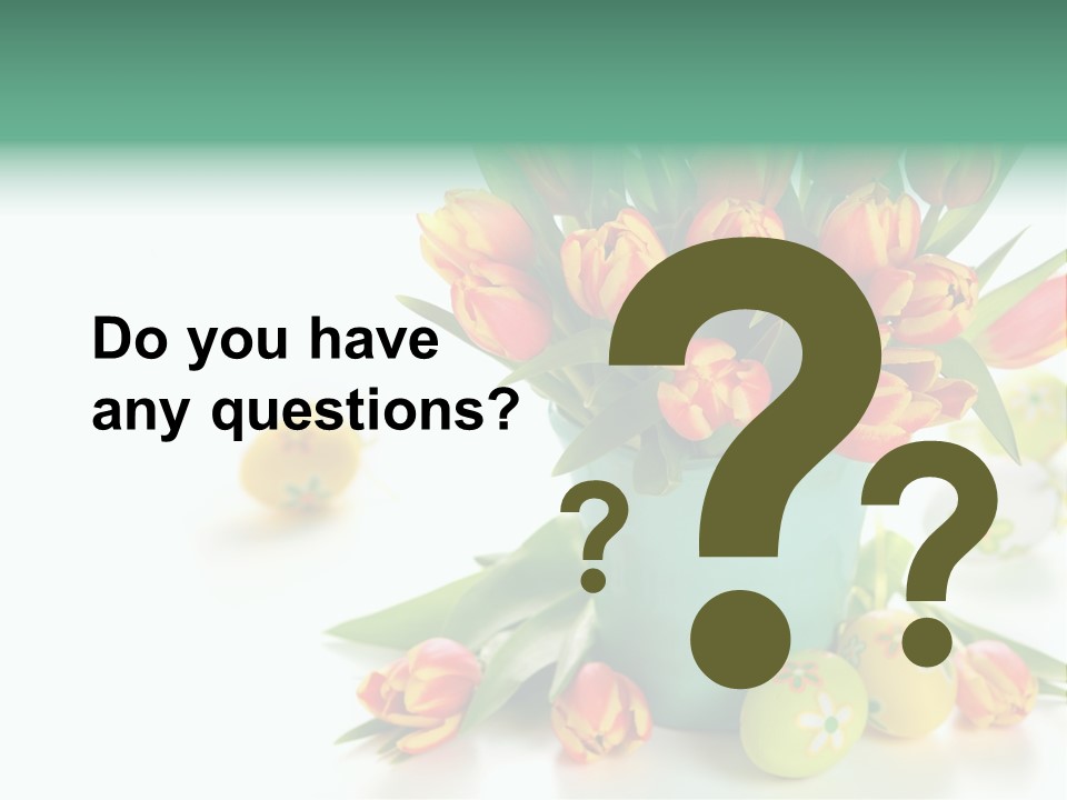 Easter Eggs Nature Leaf PowerPoint Template