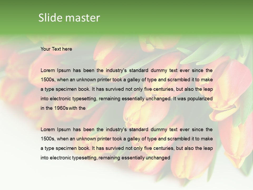 Decoration Arrangement Bloom PowerPoint Template