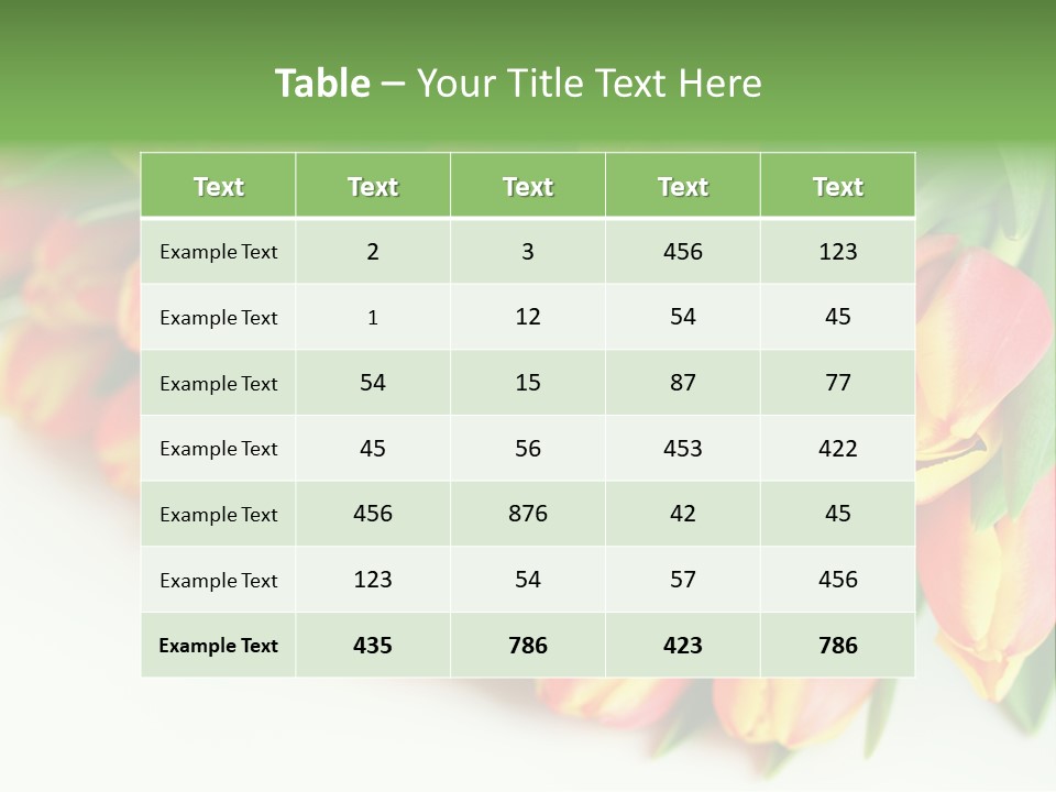 Decoration Arrangement Bloom PowerPoint Template