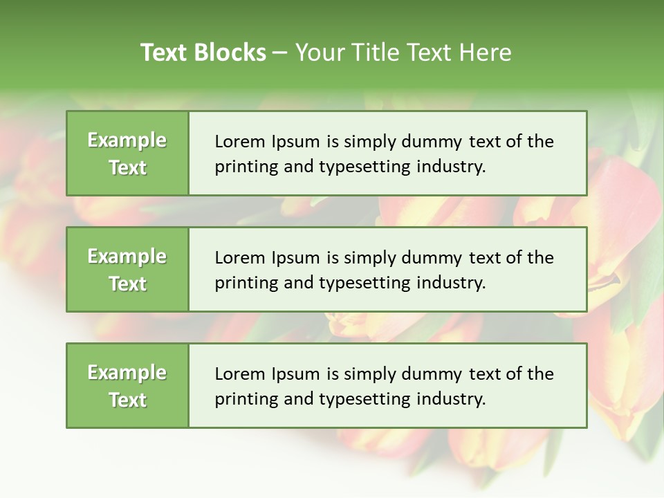 Decoration Arrangement Bloom PowerPoint Template