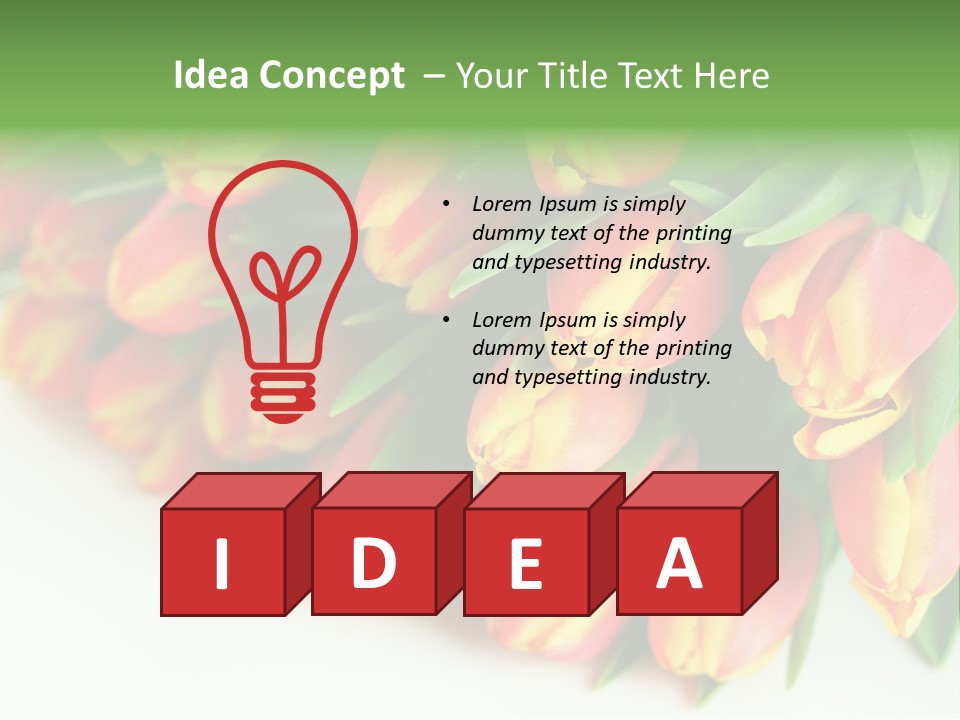 Decoration Arrangement Bloom PowerPoint Template