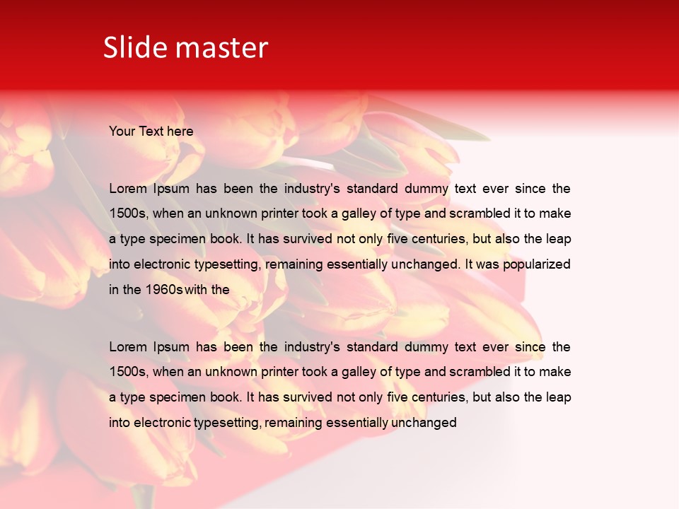 Romance Floral Sample PowerPoint Template