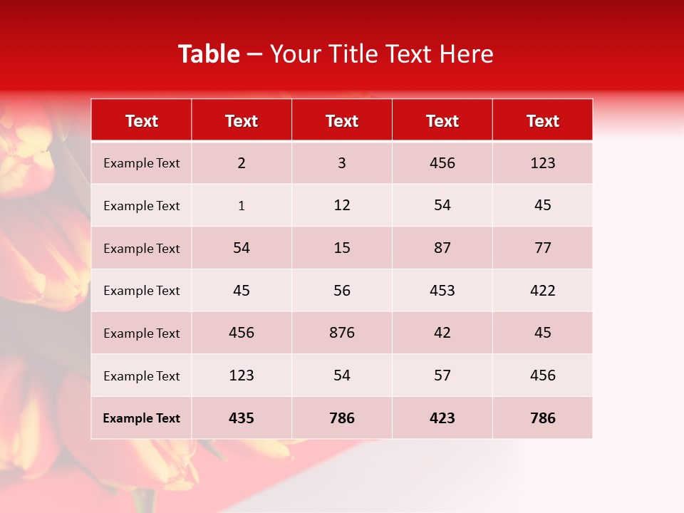 Romance Floral Sample PowerPoint Template