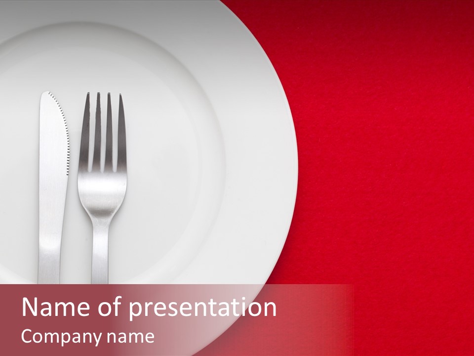Metal Empty Dish PowerPoint Template