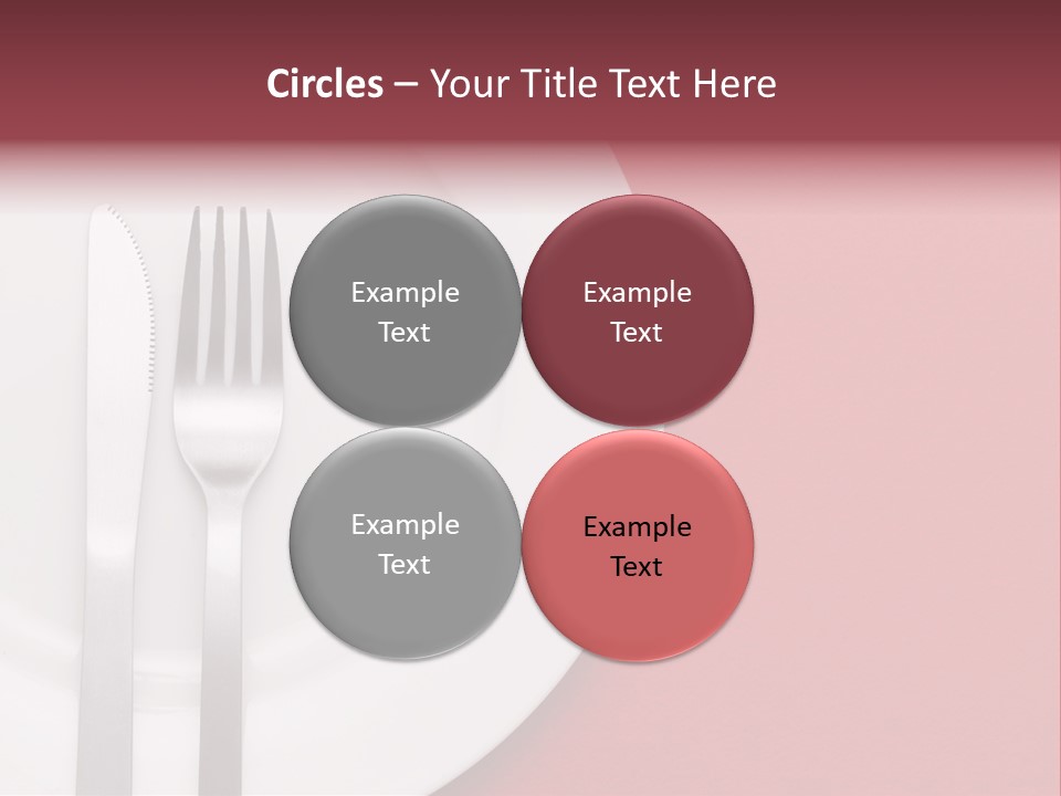 Metal Empty Dish PowerPoint Template