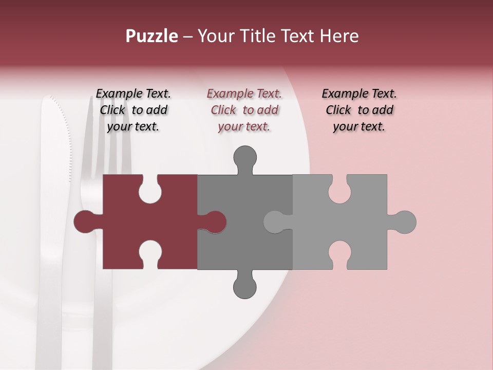 Metal Empty Dish PowerPoint Template