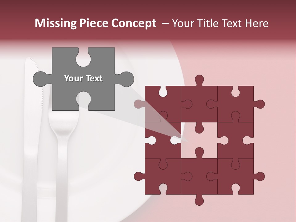 Metal Empty Dish PowerPoint Template