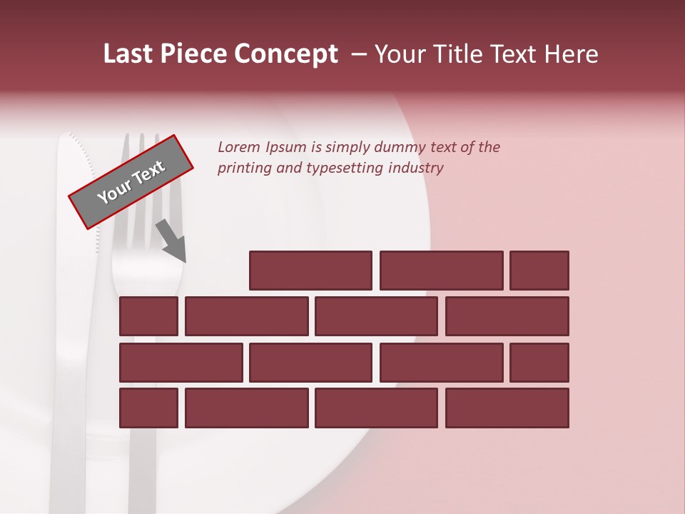 Metal Empty Dish PowerPoint Template