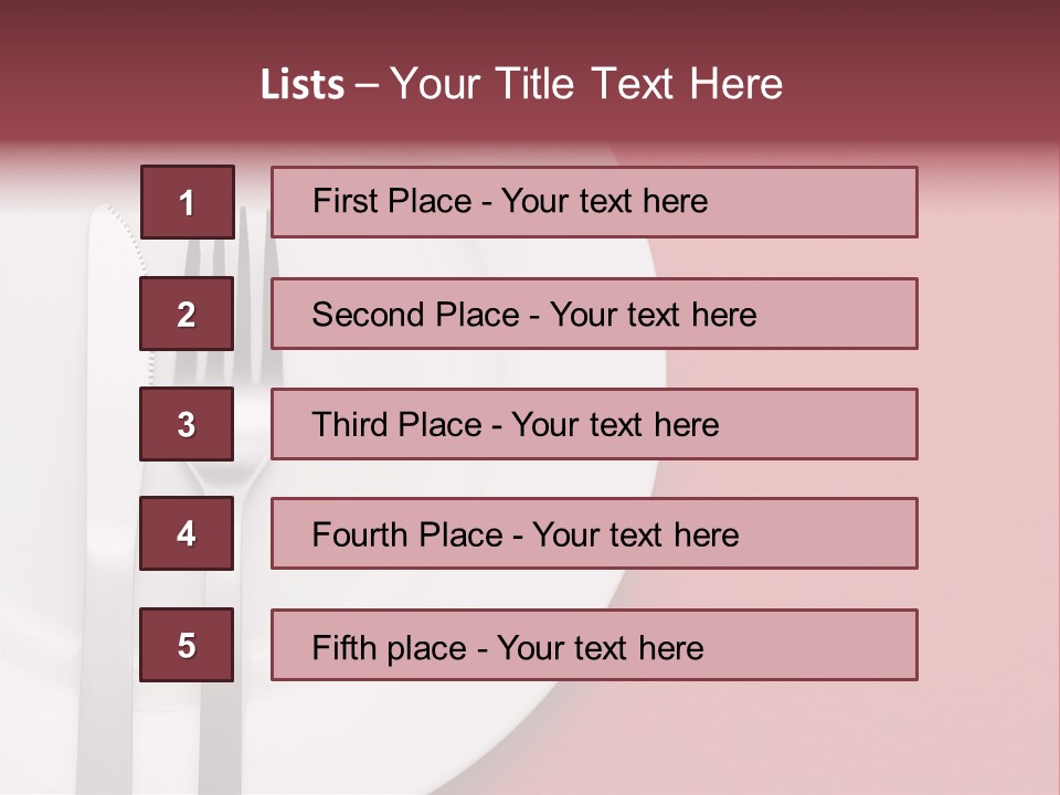 Metal Empty Dish PowerPoint Template