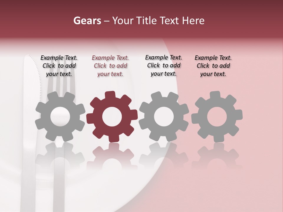 Metal Empty Dish PowerPoint Template