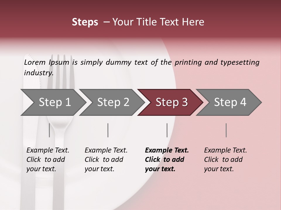 Metal Empty Dish PowerPoint Template