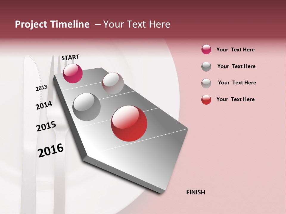 Metal Empty Dish PowerPoint Template