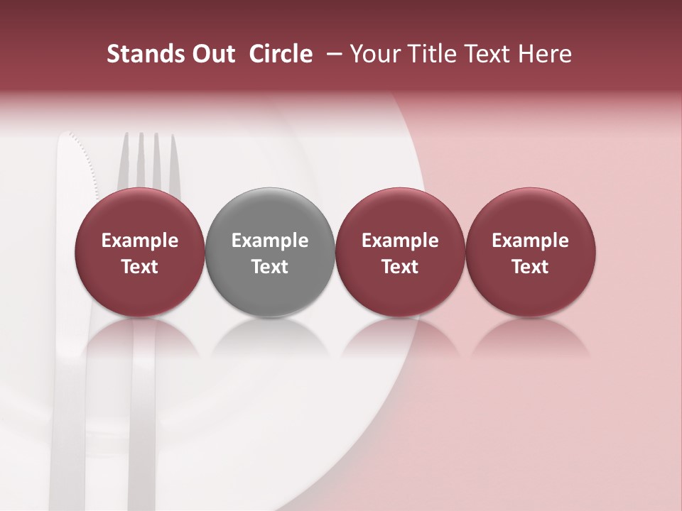 Metal Empty Dish PowerPoint Template