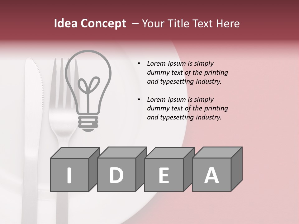 Metal Empty Dish PowerPoint Template