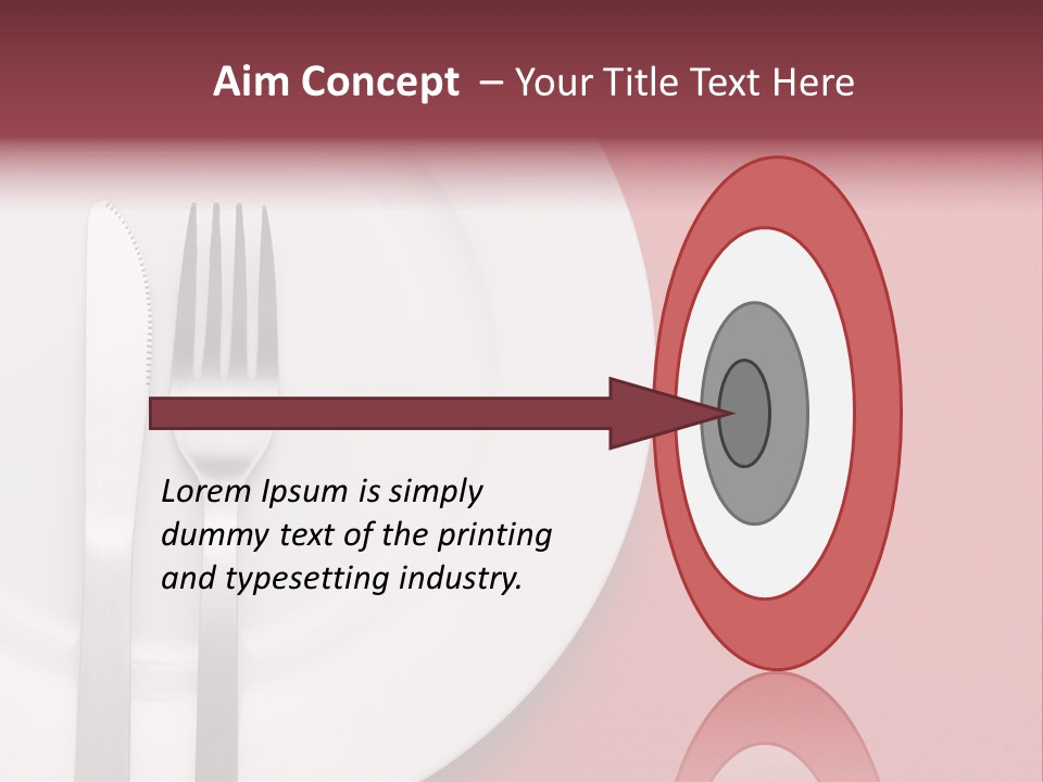 Metal Empty Dish PowerPoint Template