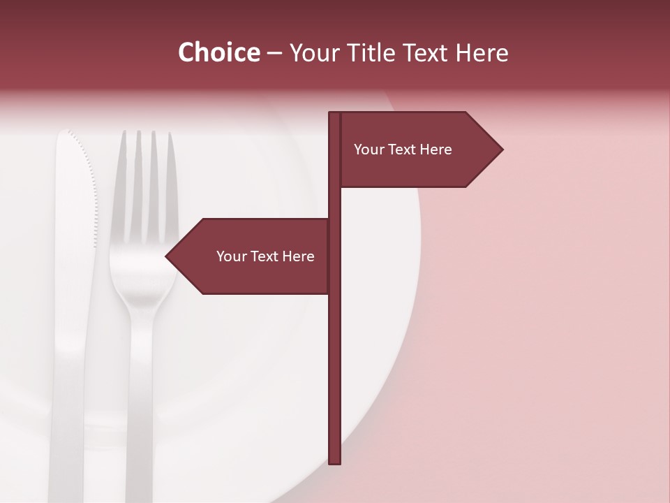 Metal Empty Dish PowerPoint Template